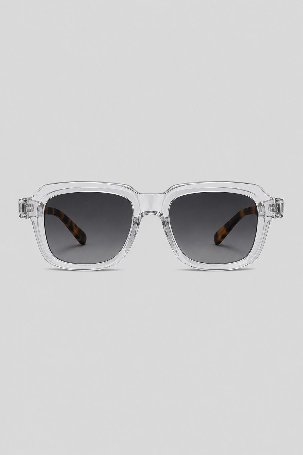 Olivier Marel Verona '01 clear square sunglasses in acetate, front view