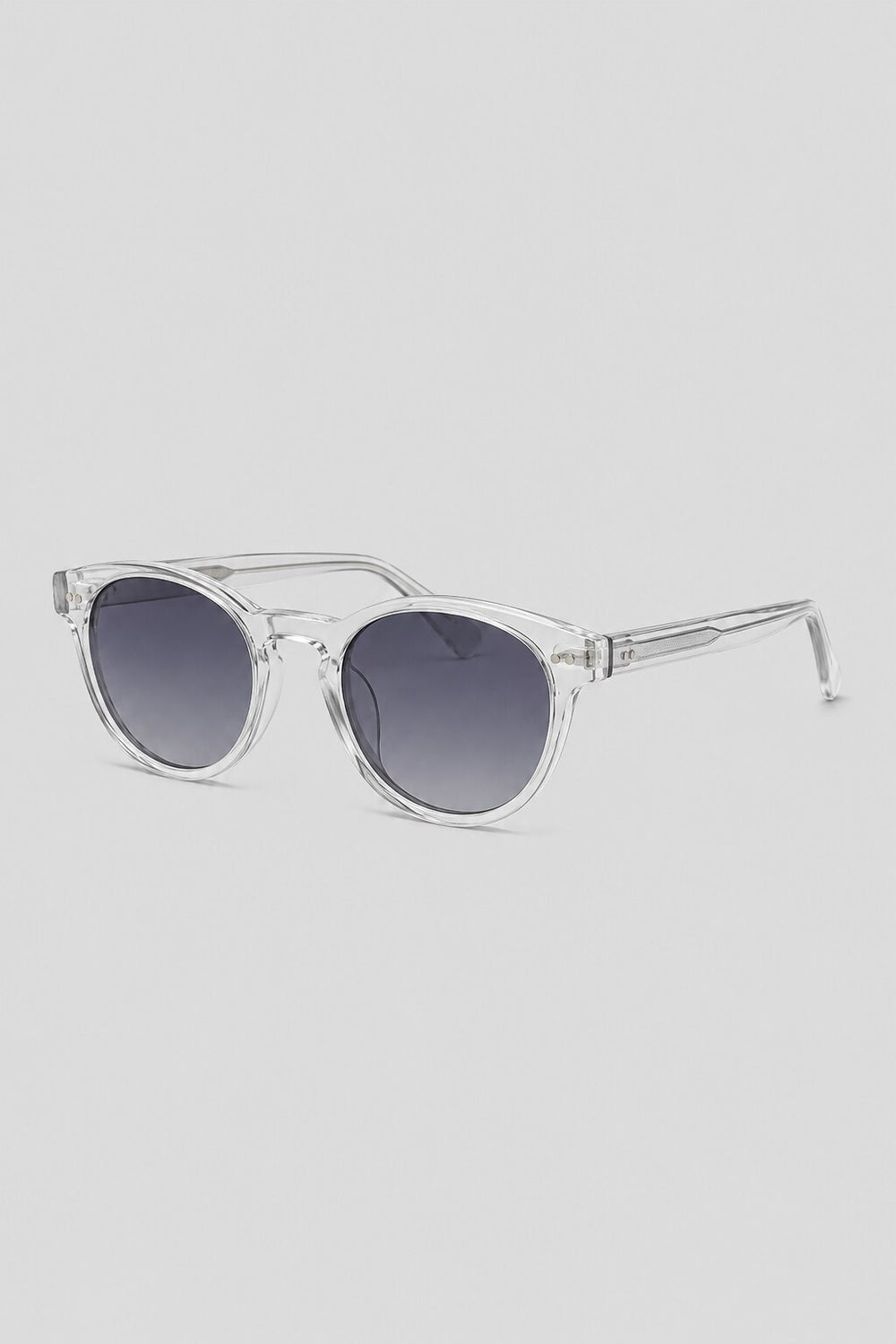 Olivier Marel Wengen '71 clear round sunglasses, side profile, unisex fit